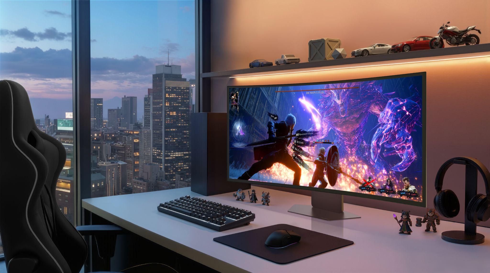 LG ra mắt UltraGear evo AI 2026: OLED 5K2K tích hợp AI 1 Màn hình LG UltraGear evo AI 45/39GX950B-B độ phân giải 5K2K với tính năng AI Scene Optimization cho game thủ